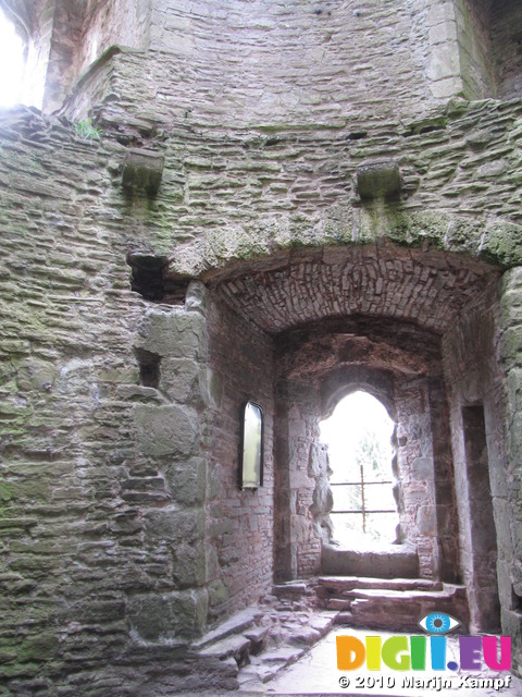 SX13816 Interior Bronllys Castle